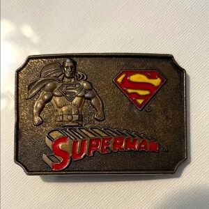 DC Comics Superman VINTAGE Belt Buckle by Lee